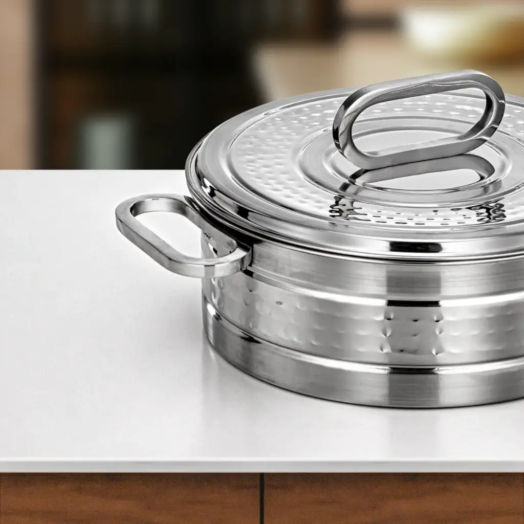 Stainless steel Diana Hot Pot 40 cm Silver.1.webp