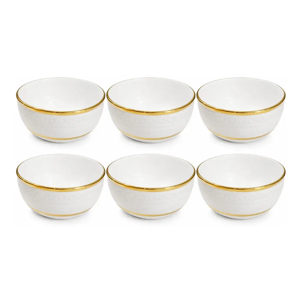 SOUP BOWL WITH GOLD RIM (2511-16001-24-81)