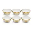 CERAMIC BOWL GOLD RIM 4.25"(2511-16001-24-22 )