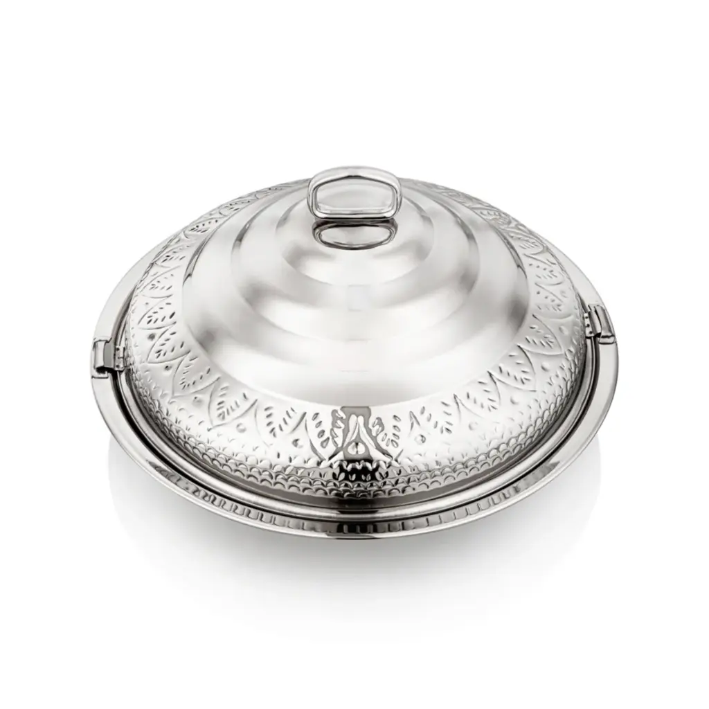 Stainless Steel Hot Pot Silver - 60 cm ,Abraj Collection.1.webp