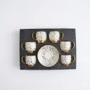 12 PCS CERAMIC CUP AND SAUCER SET IN:16067-3