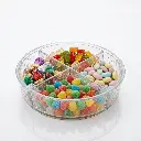 DELUXE CANDY BOX ROUND CLEAR (HY25-0098-21)