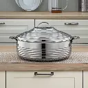 4 Pieces Royal Collection Stainless Steel Hot Pot Silver - H23P4.2.webp