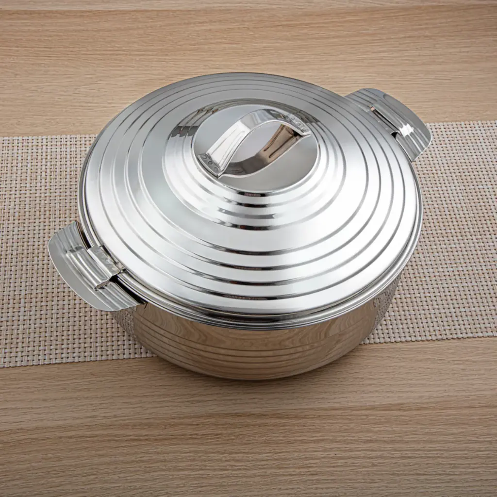 3 Pieces Big Royal Collection Stainless Steel Hot Pot Silver - H23P4.3.webp