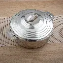 3 Pieces Big Royal Collection Stainless Steel Hot Pot Silver - H23P4.3.webp