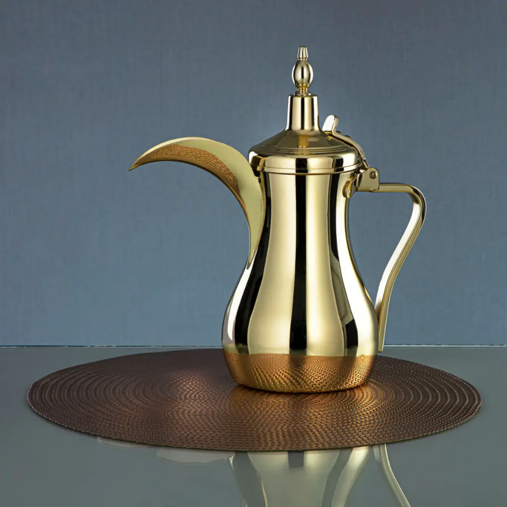 Stainless Steel Dallah Golden-32oz.2.webp
