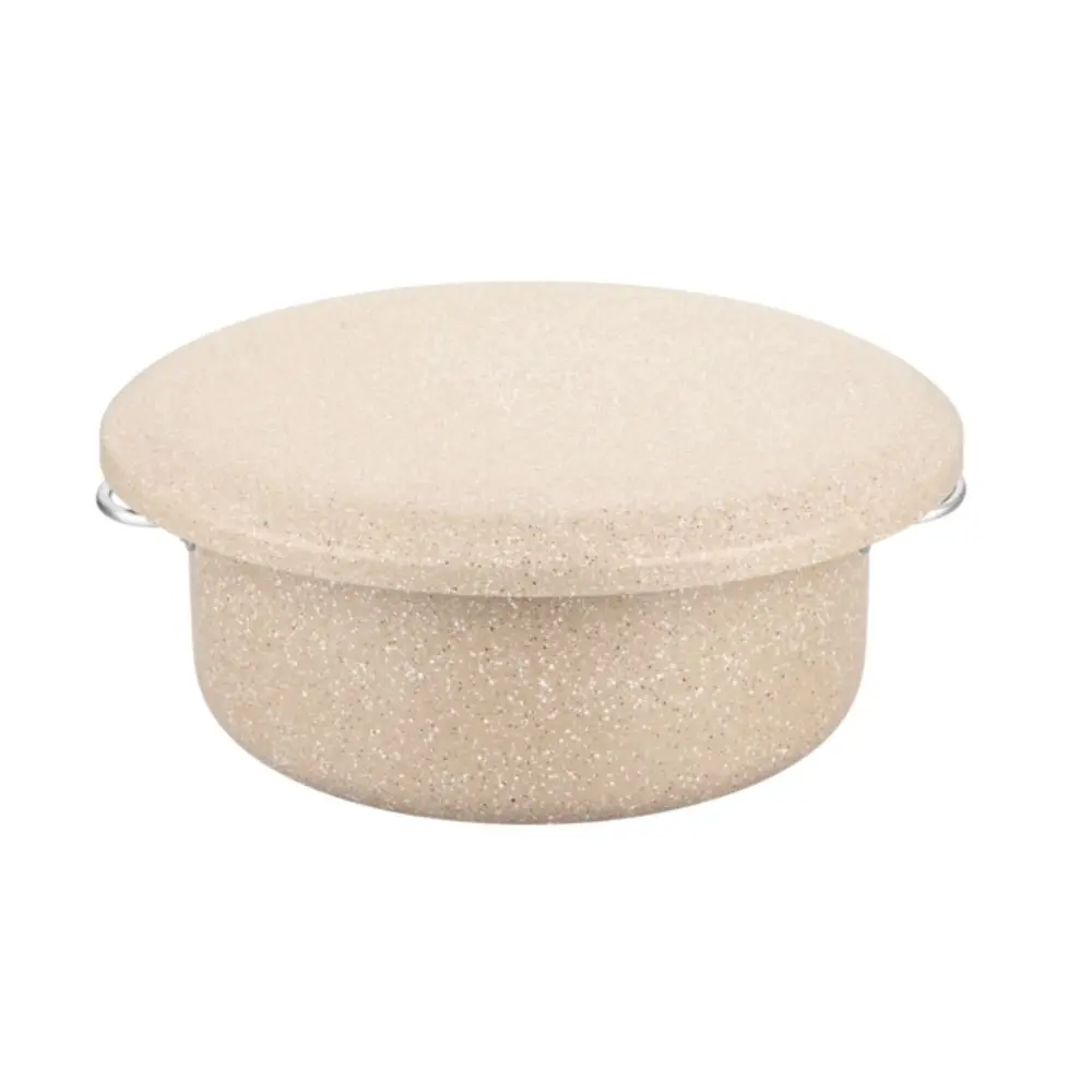 GRANITE MAGLUBA POT 28CM GRAY ,CREAM