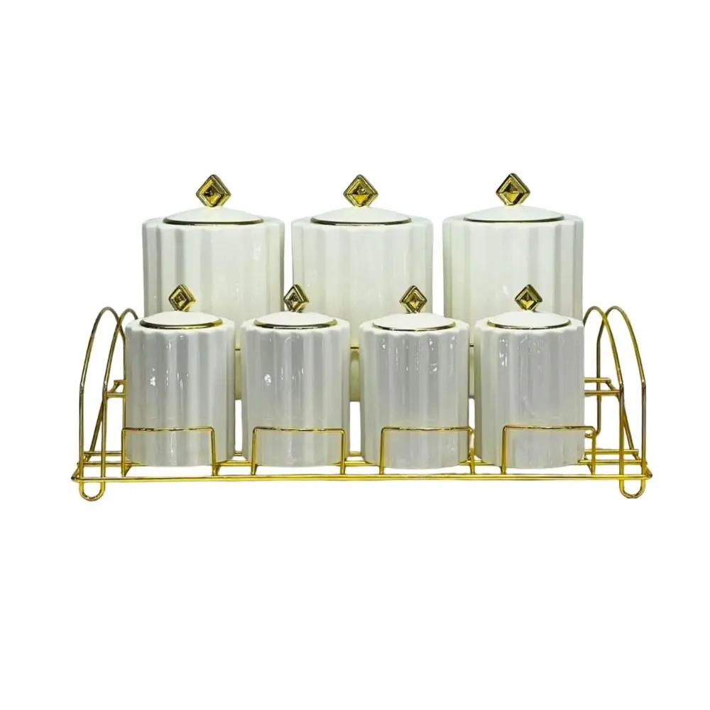 SEASONING JAR WITH SHELF 7PCS SET JC7738-Y342