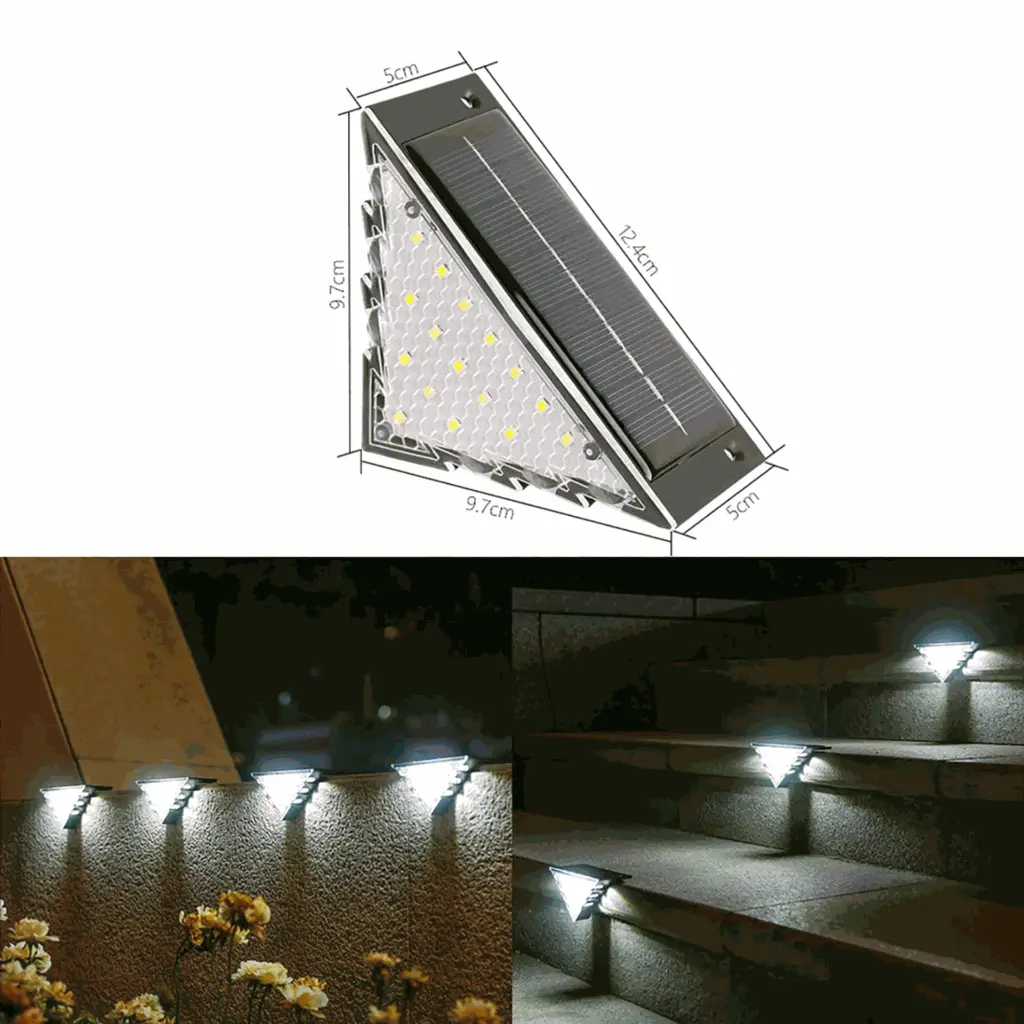2 PCS Solar Step Lights