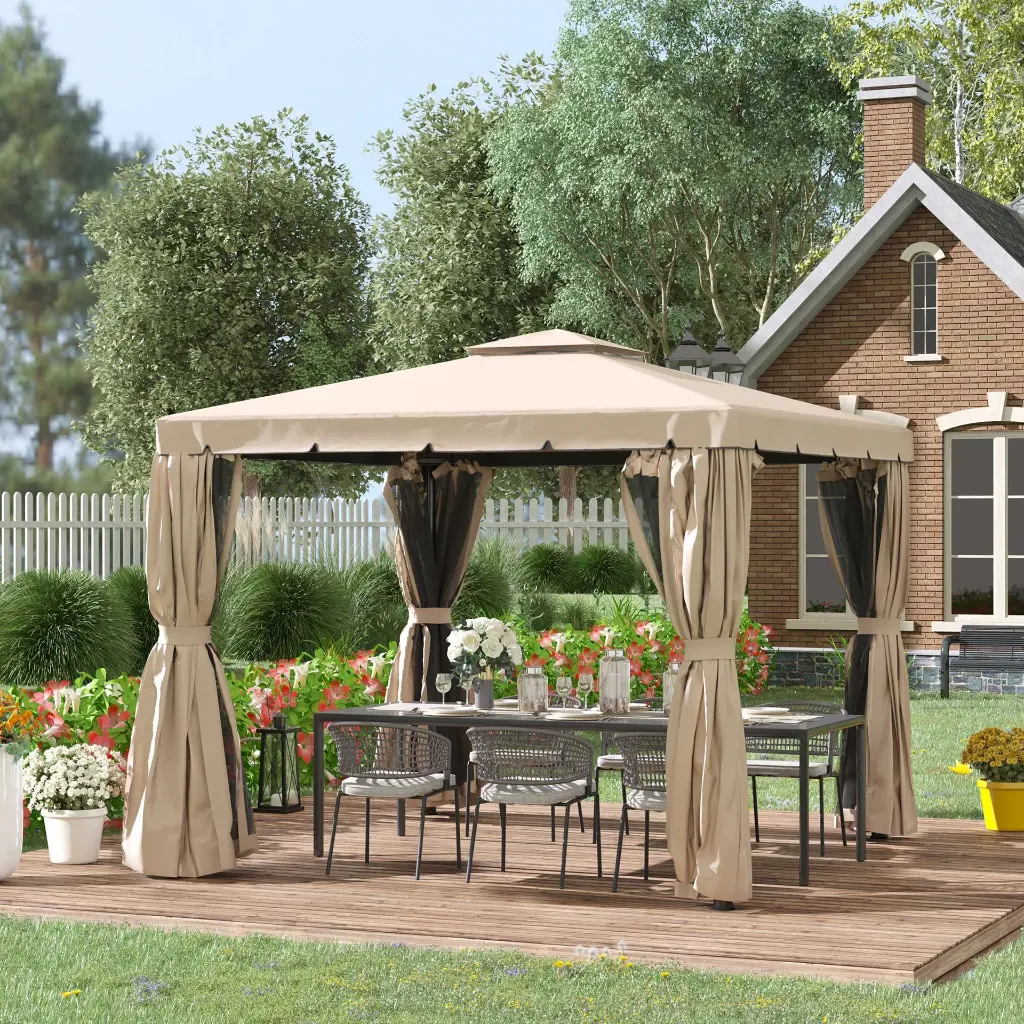 TENT 3X3 MTR KHAKI COLOR