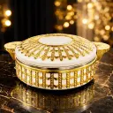 LUXURY HOT POT WHITE/GOLD 2.5L