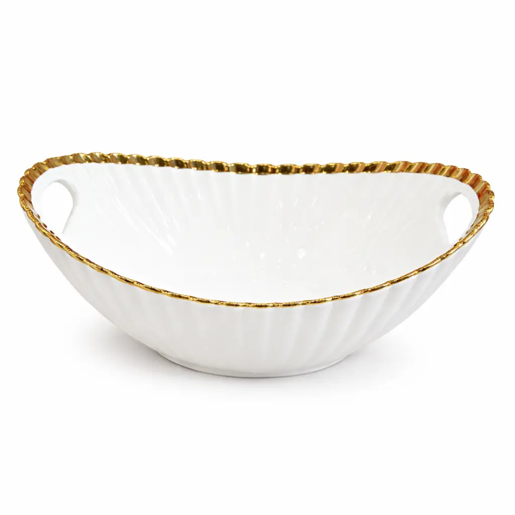 CERAMIC PEDESTAL SERVING BOWL 12" (2511-16001-24-42)