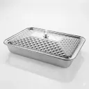 صينية تقديم مستطيلة ستانلس