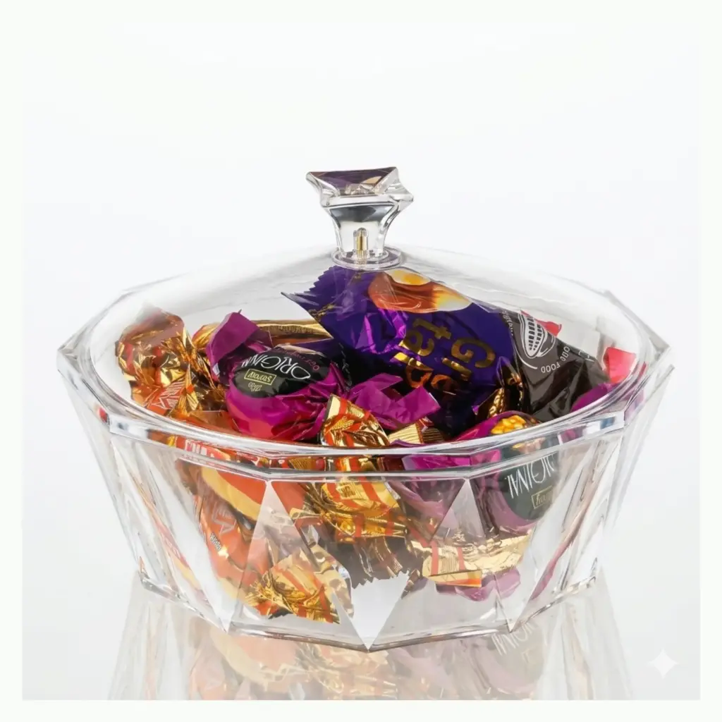 ACRYLIC CANDY BOWL 14.3*11.3CM (2511-S)