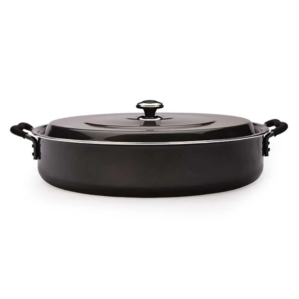 TWO HANDLES FRY PAN WITH ALUMINUIM LID 35CM GT-235D