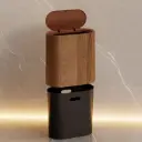 سلة مهملات تصميم عصري بغطاء - ألوان متنوعة