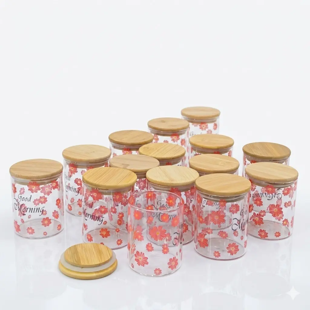 12PCS CANISTER WITH LID IN:20427