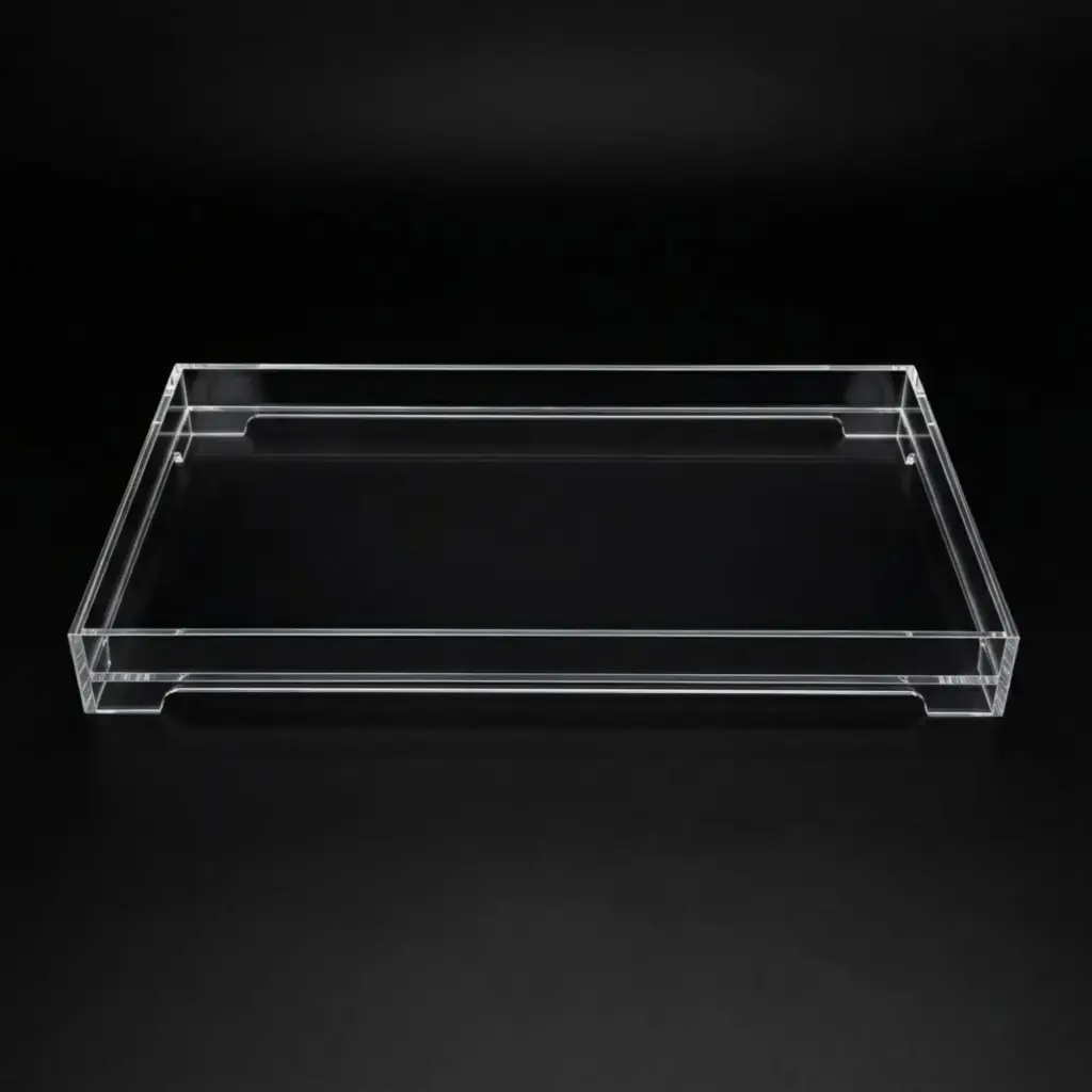 ACRYLIC TRAY  37.5*21*4CM   IN:20690-1