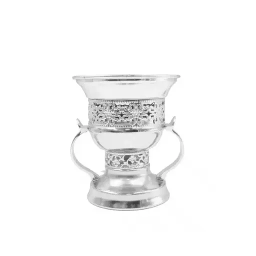[6954250123214] مبخرة فضية 12.5X15سم HY25-0123-21