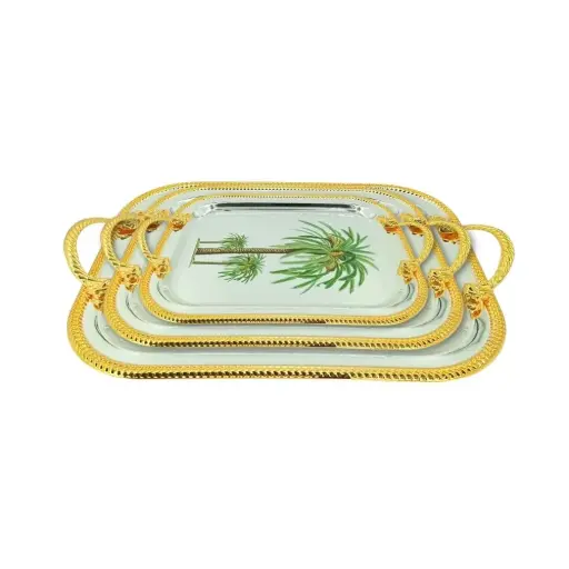 [6975513912130] SERVING TRAY S&G 3PCS/SET (HY25-0098-44)