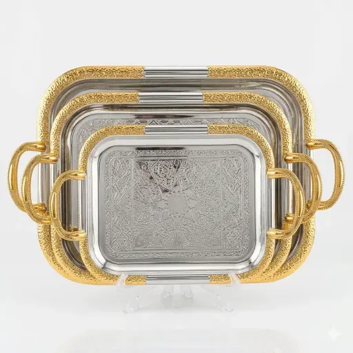 [6975513912178] SERVING TRAY S&G 3PCS/SET (HY25-0098-50)