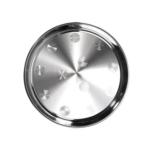 [4100000000409] طبق دائري ستانلس ستيل 40 سم