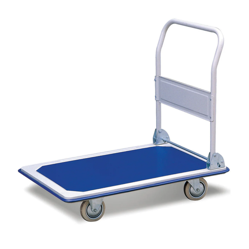 [18-4WTFS-150K] TROLLEY 4 WHEEL FIBERSTEEL BLUEWHITE 150KG