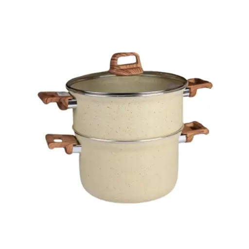 [6288230721481] GRANITE 2 LAYER STEAMER POT 26CM STSPD26C 26 25