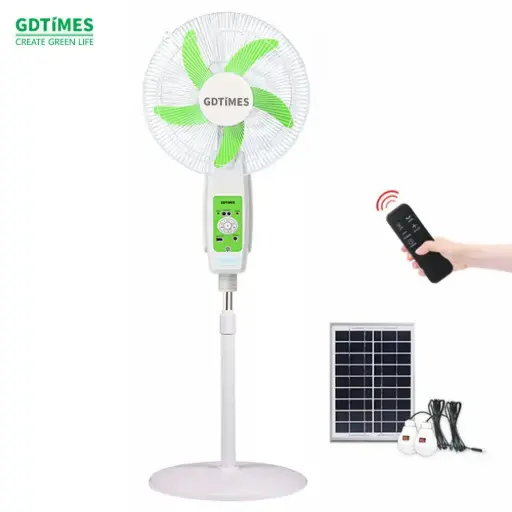 [6971546008022] SOLAR CHARGING FAN PANEL 6V 22W 16INCHES GD956