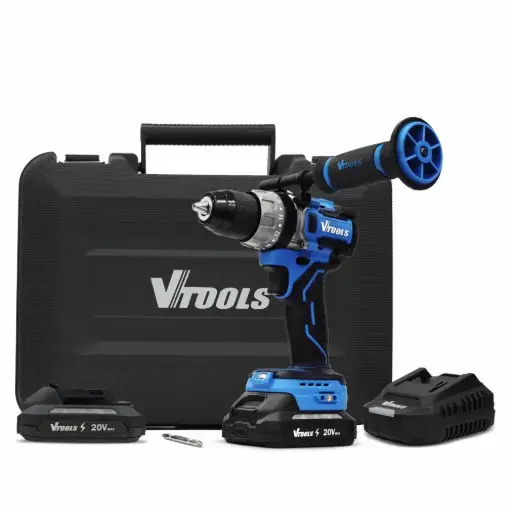 [VP1106-2A] 20V BRUSHLESS IMPACT DRILL WITH 2X20 AH BATTERY AND CHARGER95 NM VP11062A 20