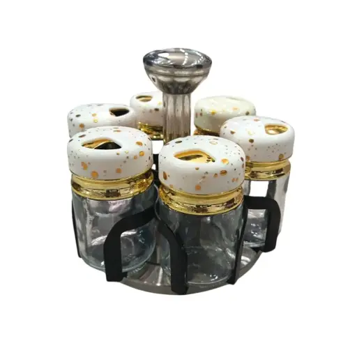 [6115111025201] CONDIMENT  6PCS/SET WHITE