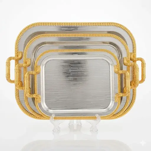 [6975513912154] SERVING TRAY S&G 3PCS/SET (HY25-0098-48)