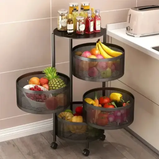 [6984086460115] ONION & VAGETABLE 4 LAYER STAND