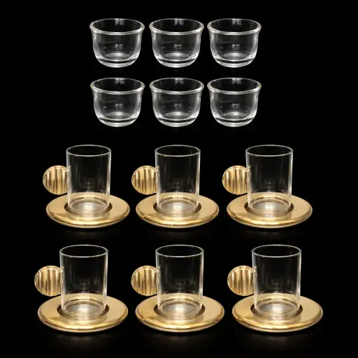 [6975867578358] TEA CUP 18PCS SET FG820-18 NI/MG