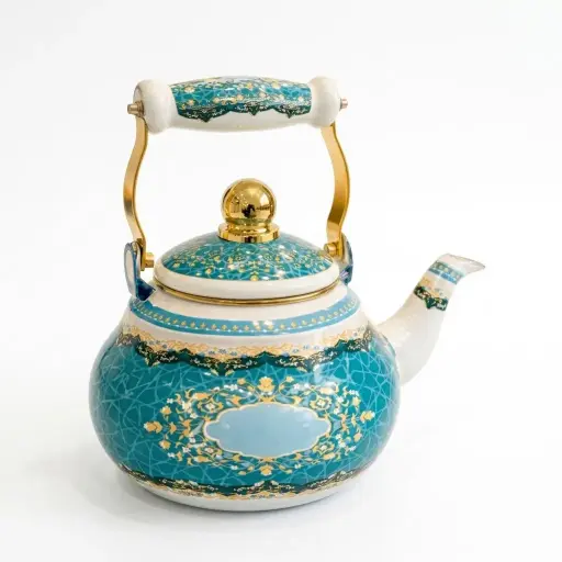 [6968254605553-1] ENAMEL COATED TEAPOT 2L IN:20282