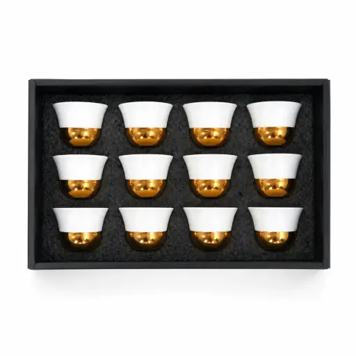 [6970016067011] طقم أكواب قهوة سيراميك 12 قطعة