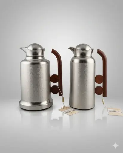 [6900250825030] VACUUM FLASK SILVER 1L + 0.7L 2PCS/SET YBIAN IN:HY260018-9